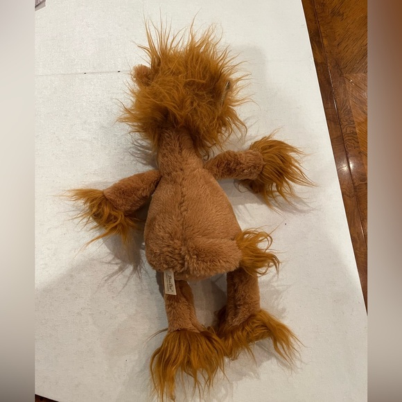 Vintage furry DanDee lanky lion with sparkle golden accents! GUC! - Picture 6 of 7